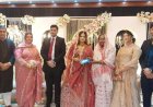 Doctor Hosne Ara Begum's blessings for the newlyweds at the grand Bou-Bhat ceremony in Bogura.