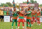 The Dinajpur district football team defeated the Sirajganj district team 3-2, earning the congratulations of the people of Dinajpur!