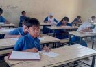 Annual exams underway amid primary teachers' work abstention, students in a quandary.