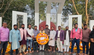 Sreepur Press Club's Floral Tribute in Deep Respect to the Language Martyrs