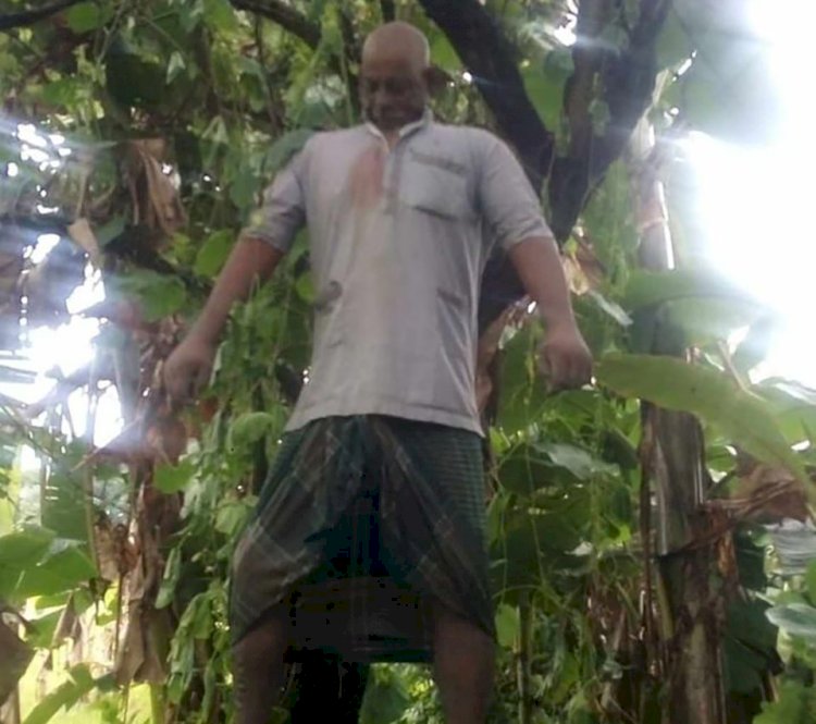 The hanging body of a man named Makleshar was recovered three days after he went missing in Mahadevpur, Naogaon.