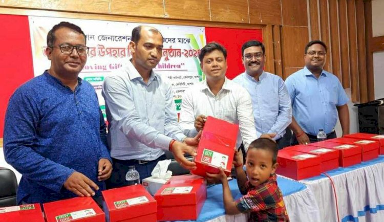 180 children received gift boxes organized by Keshavpur Kingdom Builders Church Trust