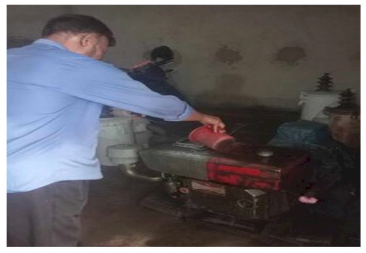 Due to load-shedding in Manohardi, the rural electricity zonal office is running on generators