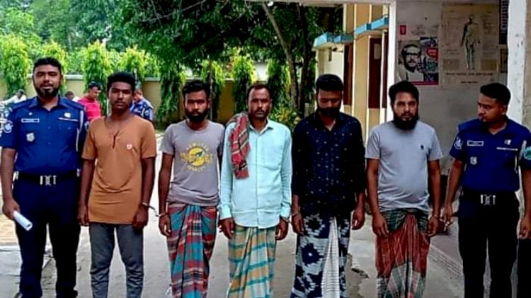5 accused in the gang rape case were arrested after conducting raids in different areas in Naogaon