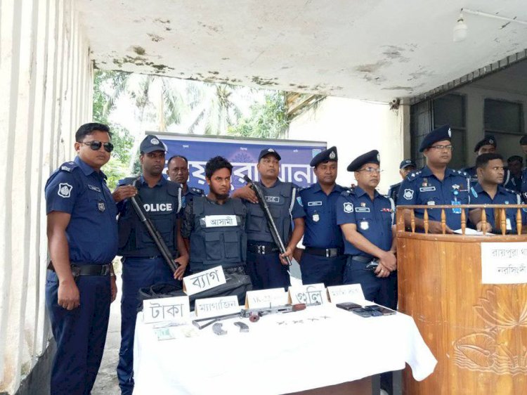 Arresting youths with illegal arms and bullets in Narsingdi, promised cooperation to the administration to control all types of crimes including militancy and women abuse.