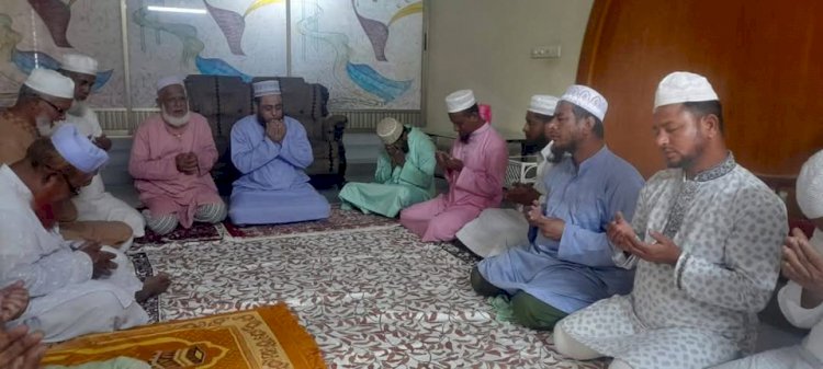The prayer gathering was held on the death anniversary of the mother of philanthropist Alhajj Bashir Ahmed Saheb.