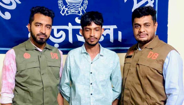 One arrested with cannabis in Narail under the leadership of DB OC Shahadara Khan