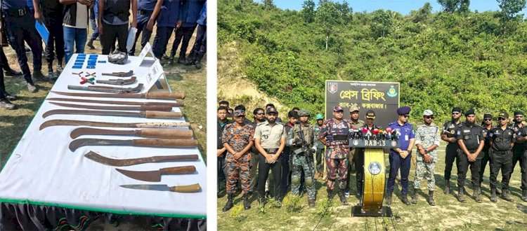 Joint Force Operation in Remote Hills of Ukhiya-Teknaf: Large Cache of Arms and Narcotics Seized