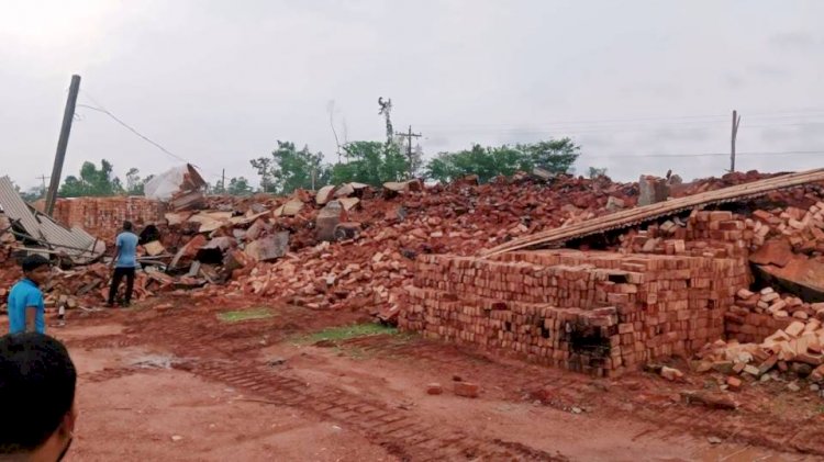 Illegal Brick Kiln Demolished in Pirgacha, Farmers Express Satisfaction