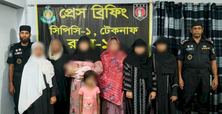 RAB operation in Teknaf: 15 Rohingya staying in rented house and 2 house owners arrested.