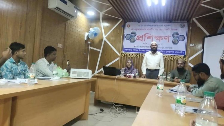 A training session on 