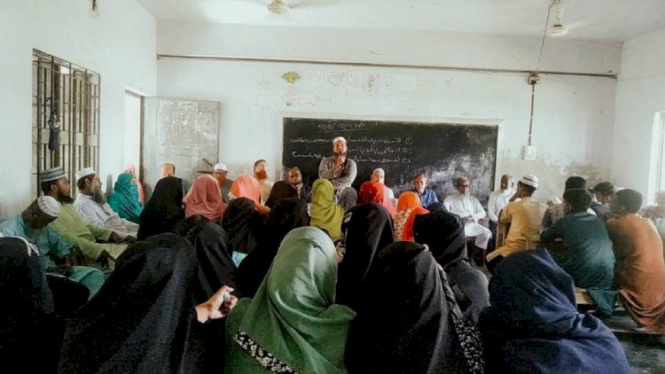 Prayer meeting held following the death of Vice-President of Barenga Madrasa in Keshabpur.