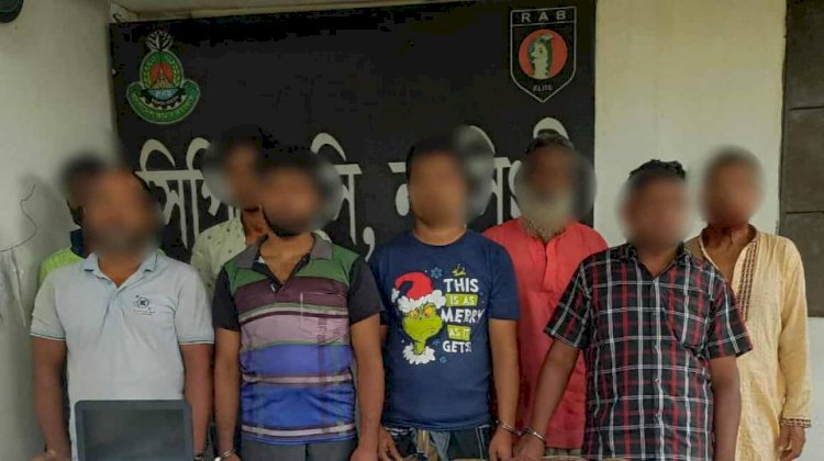 8 arrested with local and foreign weapons and ammunition in RAB raid in Raipura, Narsingdi