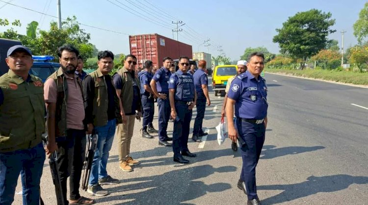 Increased police alertness and intensified vehicle searches on the highway in Burichang.