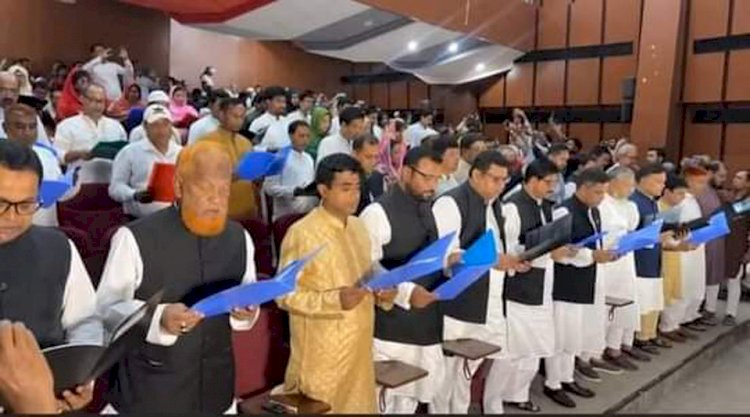 Gobindganj Upazila Parishad Chairman and Vice-Chairmen took oath