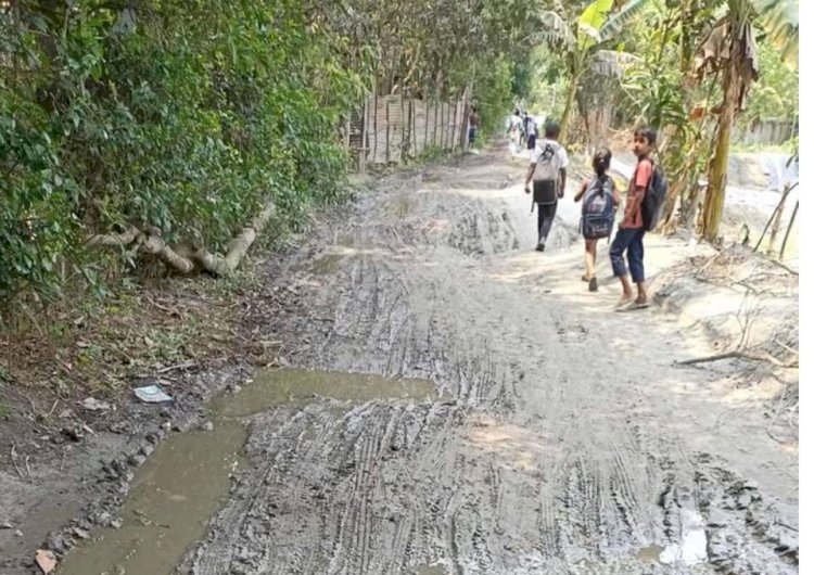 No Renovation in 8 Years: Koropai-Monghata-Abidpur Road in Burichang Crumbling with Potholes